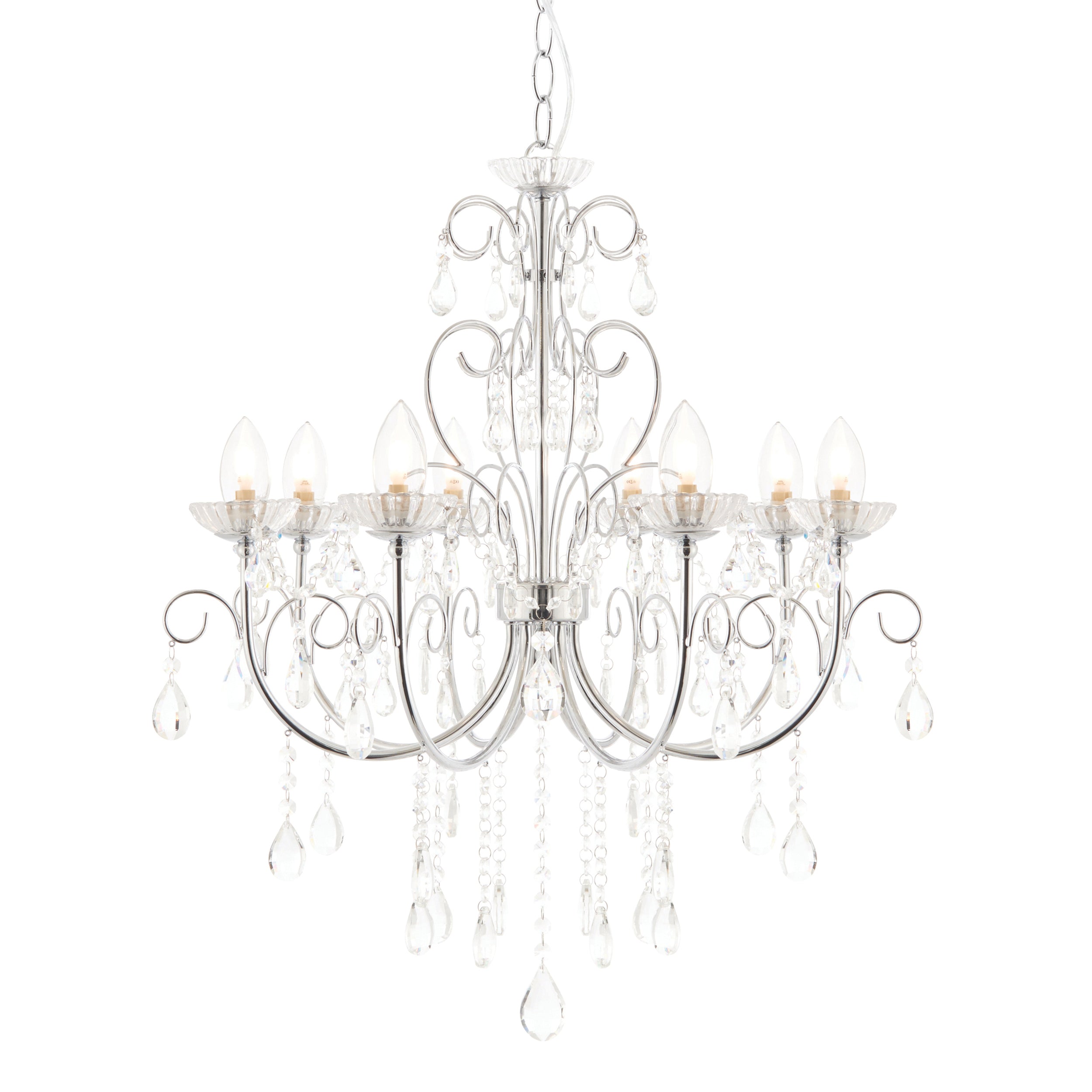 Vintage Style Crystal 8 Light Pendant Chandelier | House of Dekkor