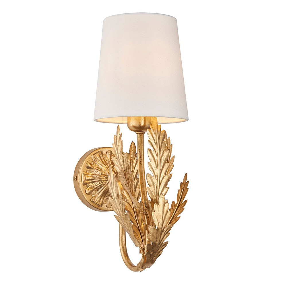 Delphine Gold Leaf  Wall Light | House of Dekkor