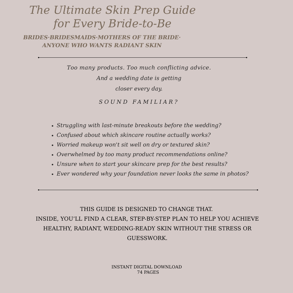 The Ultimate Step - by - Step Bridal Skin Prep Guide - Bridal Makeup and Hair Artist London - MakeUp Studio42