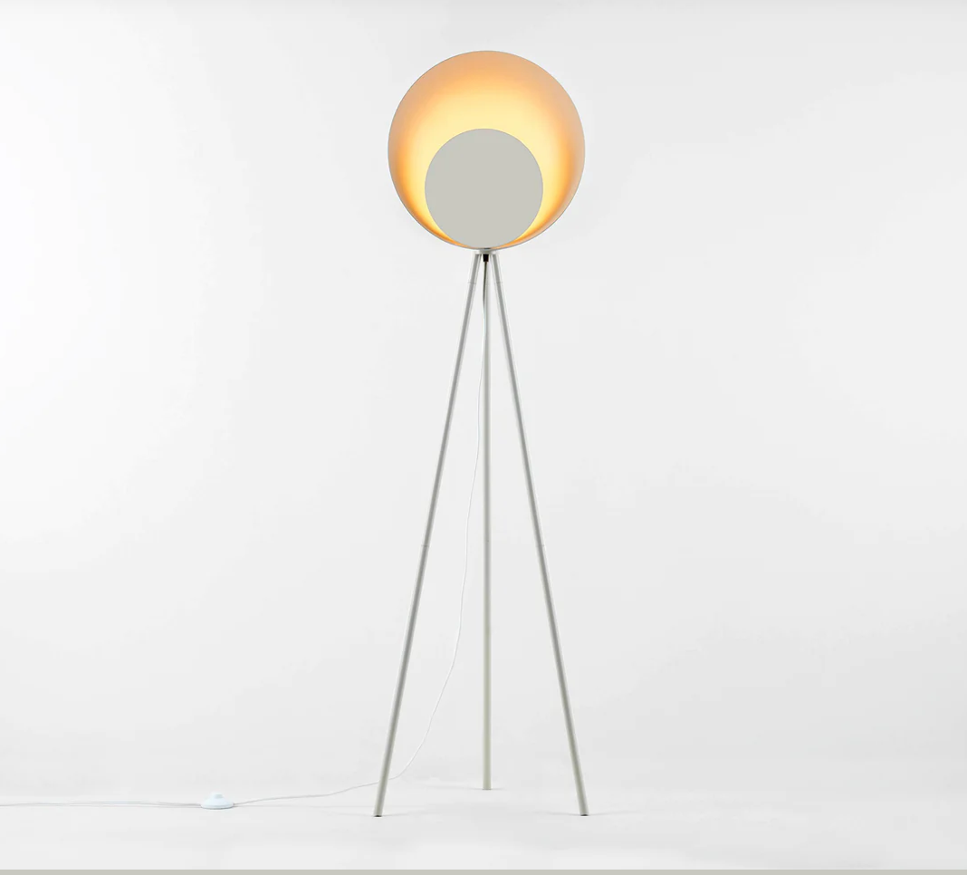 Sand diffuser floor lamp